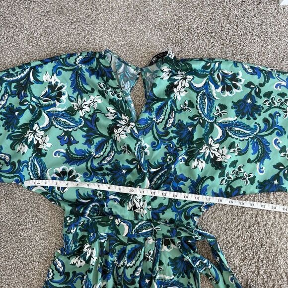 ZARA | Satin Jumpsuit - Picture 9 of 15